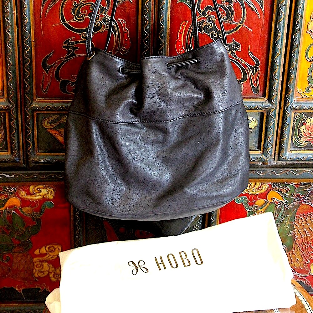 HOBO Elegant Black Leather Satchel